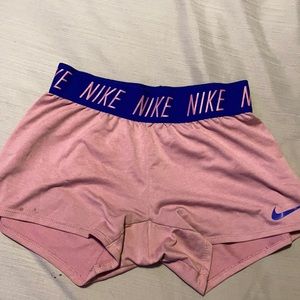 Nike pink and blue shorts